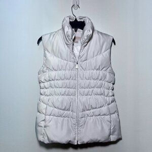 White Michael Kors Puffer Vest Size Small